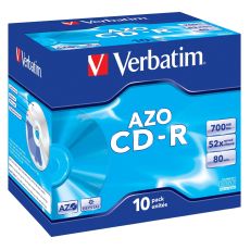 CD-R Verbatim CD-R AZO Crystal 700 MB (10 antal)