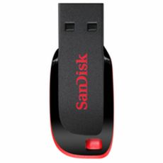 Minnessticka SanDisk Cruzer Blade Svart Svart/Röd 128 GB