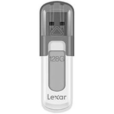 USB-minne Lexar JumpDrive V100 Vit Vit/Grå 128 GB