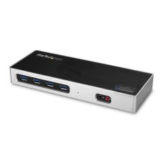 USB-HUB Startech DK30A2DH Svart/Silvrig Silvrig 40