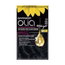 Permanent hårfärg Olia 1,10 Black Sapphire Garnier Utan ammoniak (4 Delar)