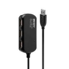 USB-HUB LINDY 42781 Svart