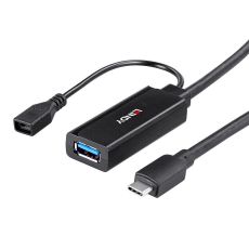 USB-HUB LINDY 43344 Svart