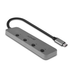 USB-HUB-C LINDY 43383 Grå (1 antal)