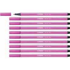 Tuschpennor Stabilo Pen 68 Fluorescerande Rosa (10 Delar)