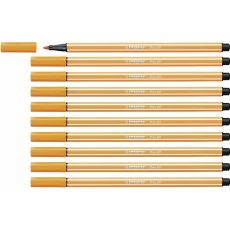 Tuschpennor Stabilo Pen 68 Orange (10 Delar)