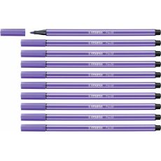 Tuschpennor Stabilo Pen 68 Violett (10 Delar)