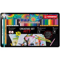 Tuschpennor Stabilo Point 88 - Pen 68 Brusht - Aquacolor Multicolour