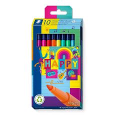 Tuschpennor Staedtler Triplus 10 Delar Multicolour