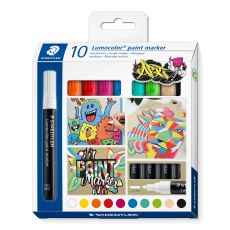 Tuschpennor Staedtler Lumocolor 349 10 Delar Multicolour