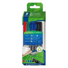 Tuschpennor Staedtler Lumocolor Permanent 6 Delar Multicolour 0,6 mm