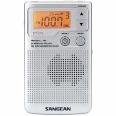 Radio Sangean DT250S Silvrig