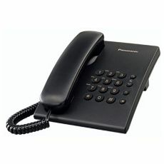 Markkabeltelefon Panasonic KXTS500EXB Svart