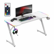 Skrivbord Huzaro HZ-Hero 3.3 White RGB Vit