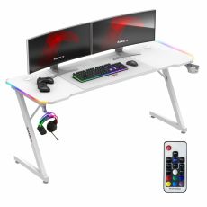 Skrivbord Huzaro HZ-Hero 4.8 RGB White Vit