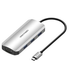 USB-HUB Vention TOIHB 100 W Silvrig