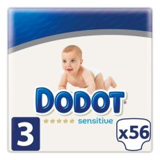 Engångsblöjor Sensitive Dodot Dodot Sensitive (56 uds)