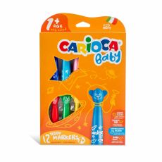 Tuschpennor Carioca Teddy Marker 1+ Multicolour 12 Delar