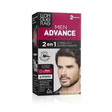 Färgande kräm Llongueras Men Advance Halvpermanent 02 - Svart (4 pcs)