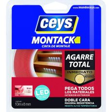 Självhäftande band Ceys Montack (10 m x 8 mm)