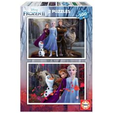 Set 2 pussel Frozen Believe 40 x 28 cm 100 Delar