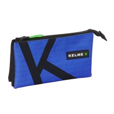 Tredubbel Carry-all Kelme Royal Blå Svart 22 x 12 x 3 cm