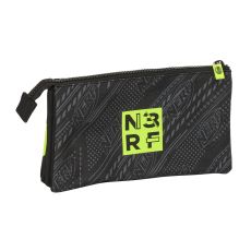 Tredubbel Carry-all Nerf Get ready Svart 22 x 12 x 3 cm