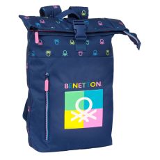 Laptopryggsäck Benetton Cool Marinblå 28 x 42 x 13 cm