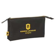 Tredubbel Carry-all Kings League Svart 22 x 12 x 3 cm