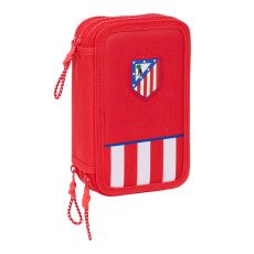 Trippel pennfodral Atlético Madrid Röd 12,5 x 19,5 x 5,5 cm 36 Delar