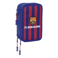 Trippel pennfodral F.C. Barcelona 24/25 Rödbrun Marinblå 12,5 x 19,5 x 5,5 cm 36 Delar