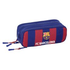 Tredubbel Carry-all F.C. Barcelona 24/25 Rödbrun Marinblå 21 x 8 x 8 cm