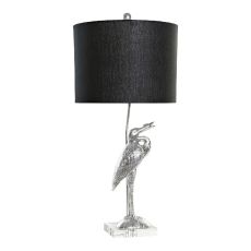 Bordslampa DKD Home Decor Svart Silvrig Harts 60 W ...