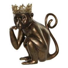 Prydnadsfigur DKD Home Decor MONKEY Gyllene Harts  ...