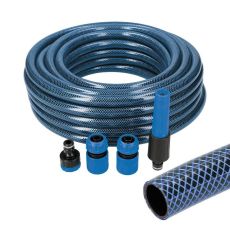 Slang med tillbehörssats EDM 74099 5/8" 20 mm x 25 m Blå (25 m)