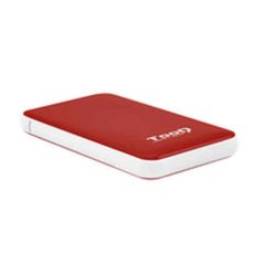 Externlåda TooQ TQE-2528R 2,5" SATA USB 3.1 Röd