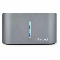 Dual Dockstation TooQ TQDS-805G 2.5"-3.5" HDD/SSD SATA USB 3.0 Grå