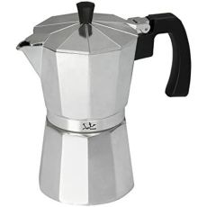 Italiensk Kaffepanna JATA CCA6 * Silvrig 6 Koppar Aluminium