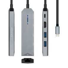 USB-HUB Aisens ASUC-5P003-GR Grå 100 W (1 antal)