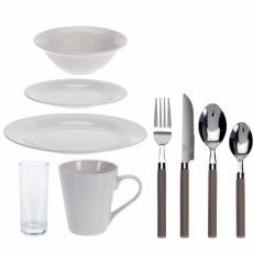 Servissats Excellent Houseware Stockholm Porslin Vit 36 Delar