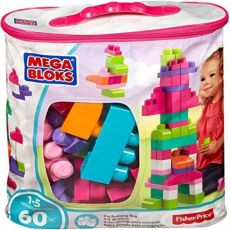 Byggsats Megablocks DCH54 60 Delar Multicolour Rosa + 1 år