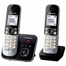 Trådlös Telefon Panasonic KX-TG6822FRB Svart Grå