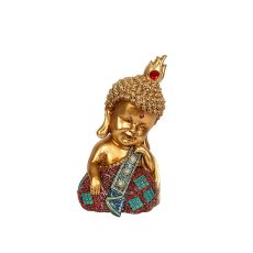 Prydnadsfigur Romimex Gyllene Harts Buddha 11 x 20 ...