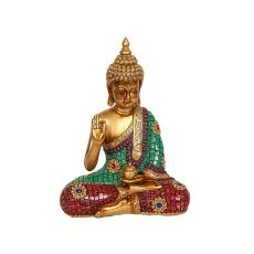 Prydnadsfigur Romimex Gyllene Harts Buddha 22 x 29 ...