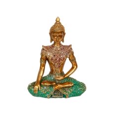 Prydnadsfigur Romimex Gyllene Harts Buddha 16 x 22 ...