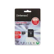 Micro-SD Minneskort med Adapter INTENSO 3413490 64 ...