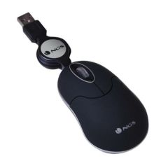 Optisk Mus med Infällbar Sladd NGS NGS-MOUSE-0973 Svart