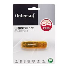 USB-minne INTENSO FAELAP0282 USB 2.0 64 GB Orange 64 GB USB-minne