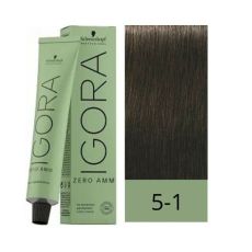 Permanent färg Schwarzkopf Igora Zero Amm Nº 5-1 ...