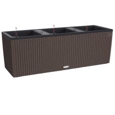 Självvattnande planter Lechuza TRIO Cottage Svart polypropen 100 x 32,5 x 34,5 cm